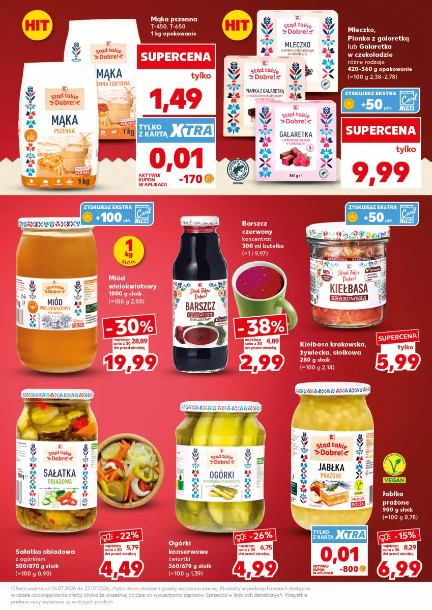 Gazetka promocyjna Kaufland - Mocny Start - ważna 20.07 do 22.07.2026 - strona 19 - produkty: Gala, Galaretka, Jabłka, Mleczko, Sałat, Sałatka