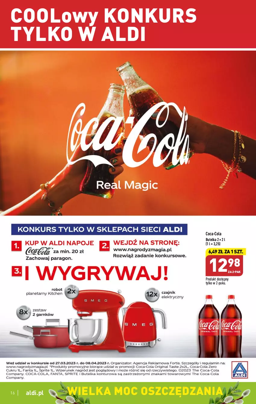 Gazetka promocyjna Aldi - COŚ na przyszły tydzień - ważna 29.03 do 01.04.2023 - strona 16 - produkty: Coca-Cola