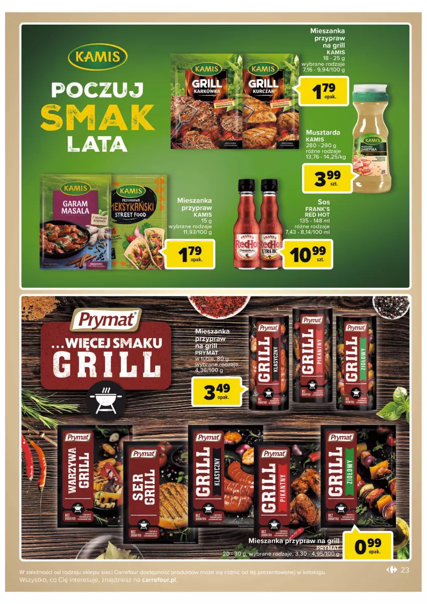 Gazetka promocyjna Carrefour - Gazetka Grillowe klasyki gatunku - ważna 07.06 do 18.06.2022 - strona 23 - produkty: Gin, Gra, Grill, Kamis