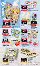 Gazetka promocyjna Netto - Od Poniedziałku - Gazetka - ważna od 20.09 do 20.09.2025 - strona 12 - produkty: Jogurt naturalny, Ser, Danone, Piątnica, Müllermilch, Zott, Jaja, Jogurt, Rolmlecz, Serek homogenizowany, Serek, Müller, Napój mleczny, Danio, Miks tłuszczowy, Finuu, Napój, Jaja z wolnego wybiegu, Mleko, Fa