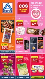 Gazetka promocyjna Aldi - Katalog spożywczy - Gazetka - ważna od 28.05 do 28.05.2022 - strona 1 - produkty: Ser, Hofburger, Danone, Dallmayr, Raffaello, Serek, Burger, Czekolada, Bukiet, Ferrero, Danio, Deser, Gouda, Kiełbasa, Kiełbasa śląska, Fa