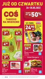 Gazetka promocyjna Aldi - Katalog spożywczy - Gazetka - ważna od 28.05 do 28.05.2022 - strona 26 - produkty: Piec, Banany, Sok, Sokołów, Mięsne specjały, Ananas, Królik, Tusz, Szynka, Burger, Pieczarki krojone
