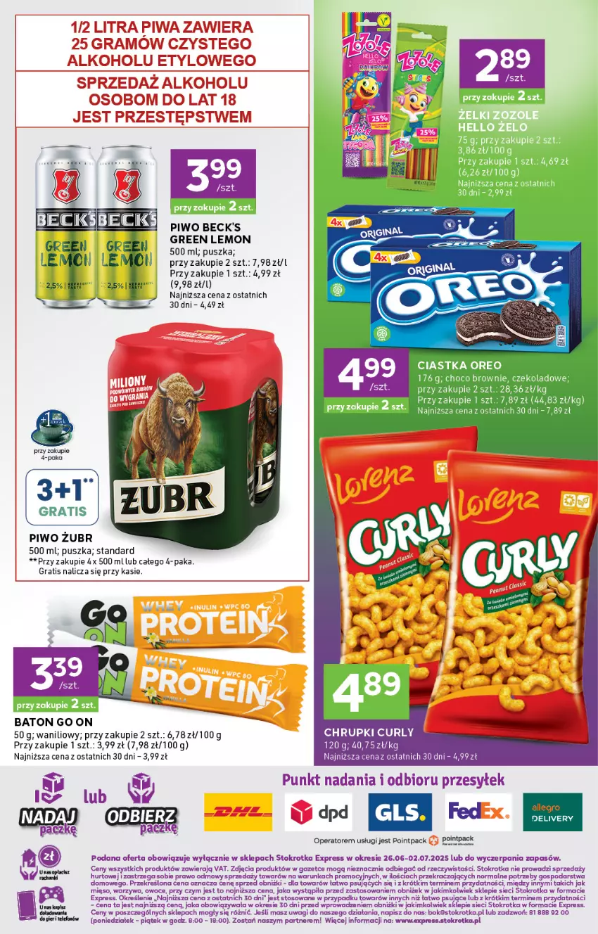Gazetka promocyjna Stokrotka - Stokrotka Express - ważna 26.06 do 02.07.2025 - strona 5 - produkty: Baton, Chrupki, Gra, O nas, Owoce, Piwa, Piwo, Wagi, Warzywa