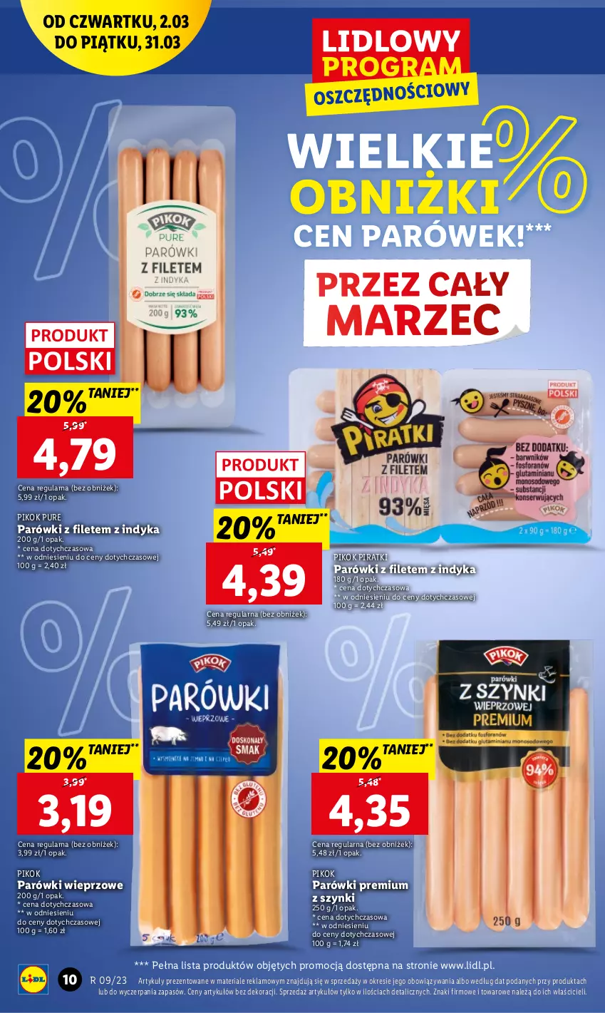 Gazetka promocyjna Lidl - GAZETKA - ważna 02.03 do 04.03.2023 - strona 12 - produkty: Parówki, PIKOK, Pur