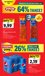 Gazetka promocyjna Lidl - GAZETKA - Gazetka - ważna od 04.03 do 04.03.2023 - strona 54 - produkty: Pepsi, PIKOK, Kabanos