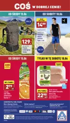 Gazetka promocyjna Aldi - Zaplanuj zakupy wcześniej - Gazetka - ważna od 18.06 do 18.06.2022 - strona 15 - produkty: Kurczak, Sok, Por, Filet z piersi kurczaka, Mięsne specjały, Kosz, O nas, Koszulka, Plecak, Tymbark, Biuro