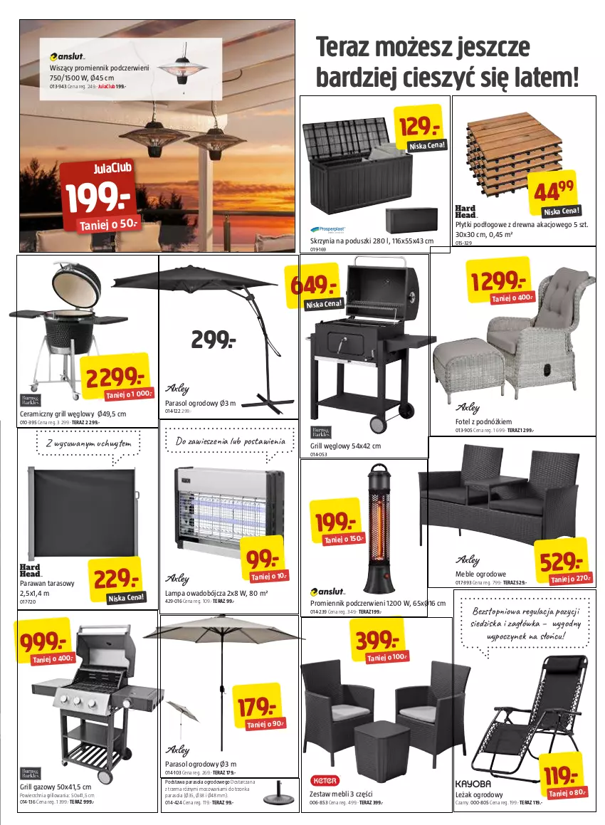 Gazetka promocyjna Jula - Gazetka - ważna 03.06 do 19.06.2022 - strona 3 - produkty: Fotel, Grill, Grill gazowy, Lampa, Meble, Parasol, Tera, Top