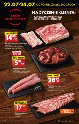Gazetka promocyjna Biedronka - Od poniedziałku - Gazetka - ważna od 28.07 do 28.07.2024 - strona 22 - produkty: Polędwiczka wieprzowa, Stek, Tera, Boczek, Boczek wieprzowy