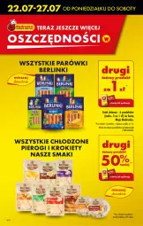 Gazetka promocyjna Biedronka - Od poniedziałku - Gazetka - ważna od 28.07 do 28.07.2024 - strona 4 - produkty: Pierogi, Krokiety, Parówki, Tera, Berlinki