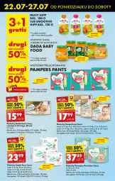 Gazetka promocyjna Biedronka - Od poniedziałku - Gazetka - ważna od 28.07 do 28.07.2024 - strona 55 - produkty: HiPP, Ser, Pur, Mus, Pampers, Pieluchy, Majtki, Dada, Smoothie, Deser, Pieluchomajtki, Fa, Hipp Bio