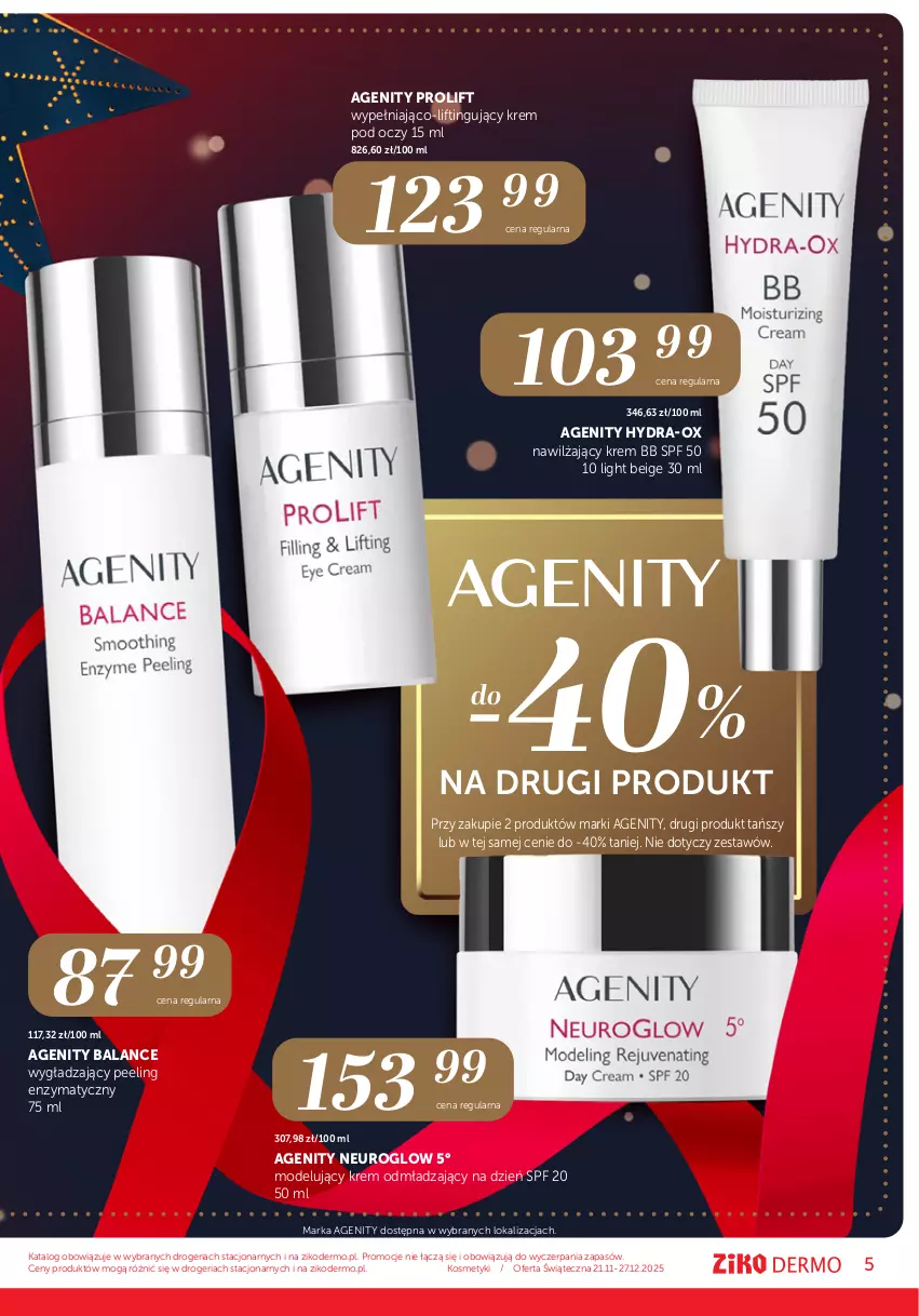 Gazetka promocyjna Ziko - Gazetka Ziko Dermo - ważna 21.11 do 27.11.2025 - strona 5 - produkty: Krem bb, Krem pod oczy, Peeling