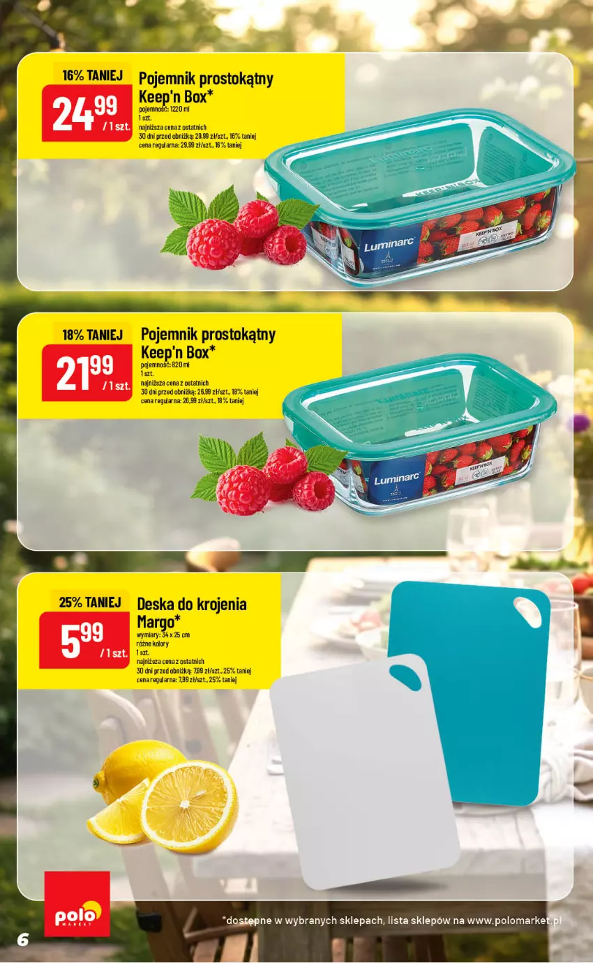 Gazetka promocyjna PoloMarket - NF od 19.07 - ważna 19.08 do 25.08.2026 - strona 6 - produkty: Deska do krojenia, Pojemnik
