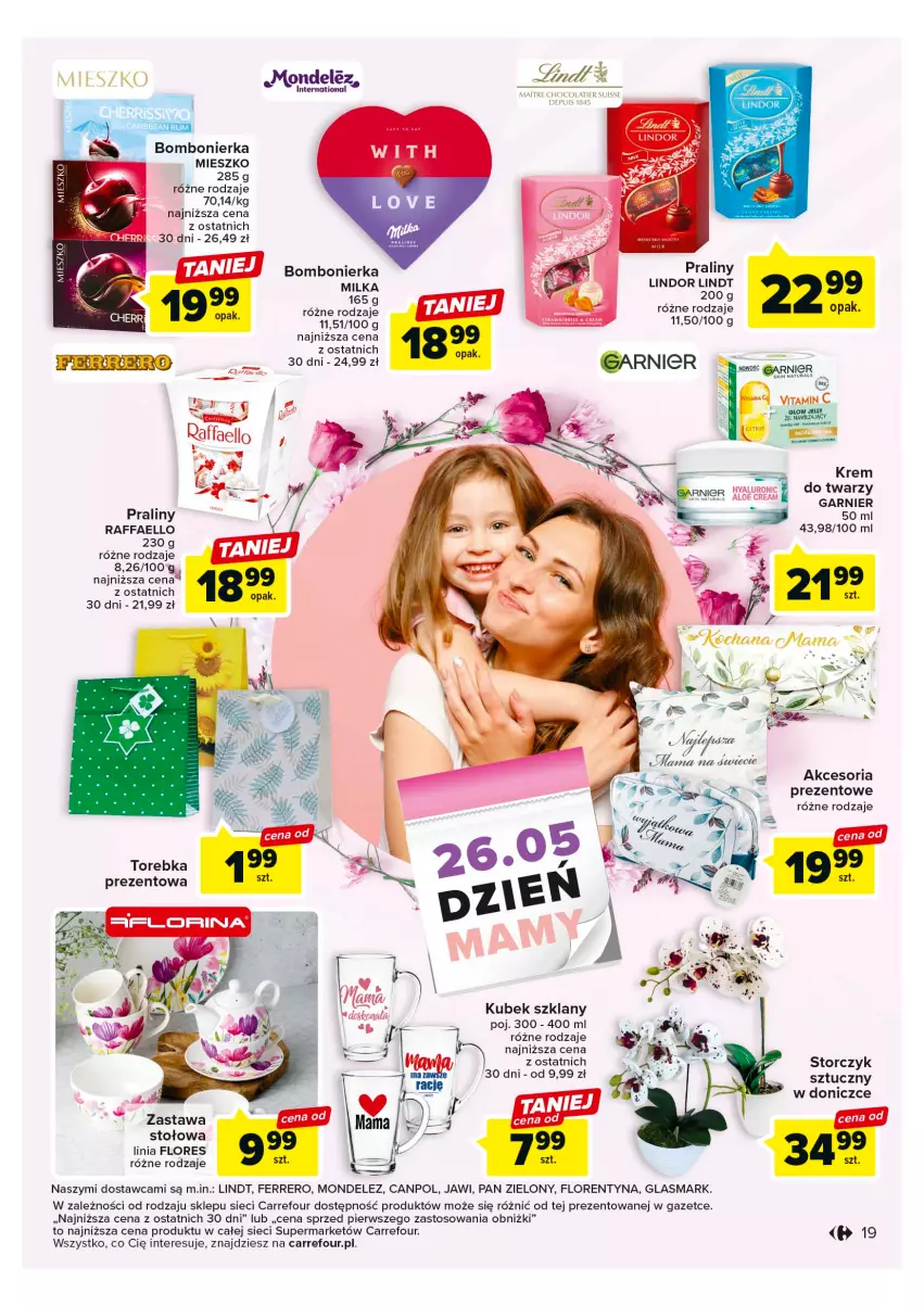 Gazetka promocyjna Carrefour - Gazetka Market - ważna 23.05 do 03.06.2023 - strona 19 - produkty: Canpol, Fa, Ferrero, Koc, Kubek, Lindor, Lindt, Milka, Praliny, Raffaello, Storczyk, Torebka