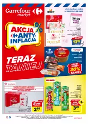 Gazetka promocyjna Carrefour - Gazetka Market - Gazetka - ważna od 03.06 do 03.06.2023 - strona 1 - produkty: Piwo, Ciastka, Praliny, Kosz, Warka, Wafle, Tymbark, Owoce, Napój, Merci