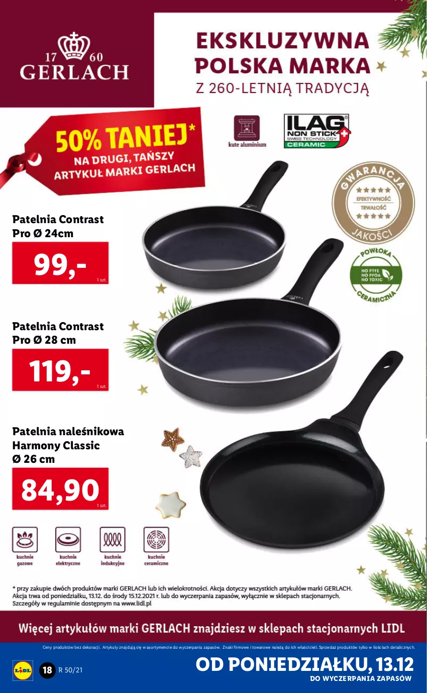 Gazetka promocyjna Lidl - GAZETKA - ważna 13.12 do 19.12.2021 - strona 18 - produkty: Patelnia