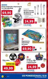 Gazetka promocyjna Lidl - GAZETKA - Gazetka - ważna od 19.12 do 19.12.2021 - strona 8 - produkty: Noż, Kosz, Piłka nożna, Dzieci, Mikroskop, Zestaw sztućców