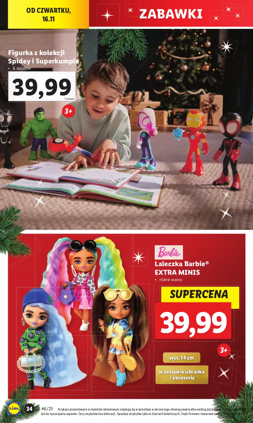 Gazetka promocyjna Lidl - GAZETKA - ważna 13.11 do 18.11.2023 - strona 34 - produkty: Barbie