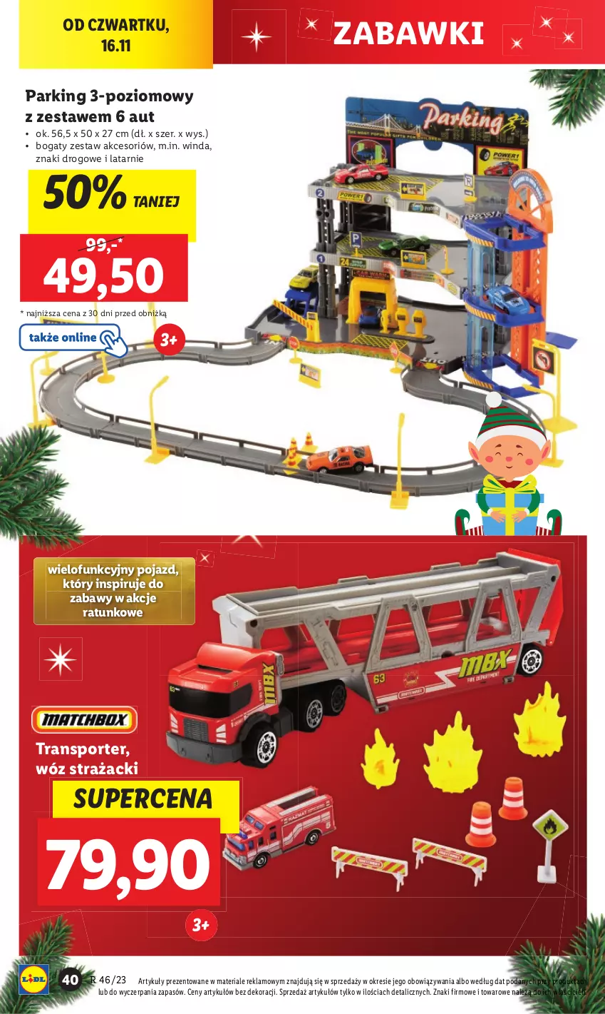 Gazetka promocyjna Lidl - GAZETKA - ważna 13.11 do 18.11.2023 - strona 40 - produkty: Pojazd, Por, Sport, Tran, Wóz strażacki