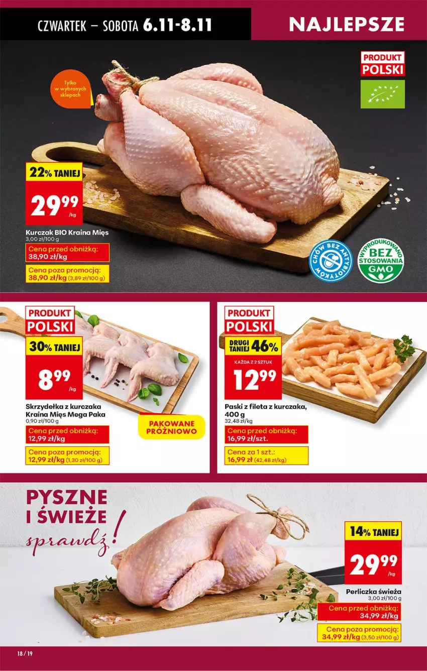 Gazetka promocyjna Biedronka - Od Czwartku - ważna 06.11 do 12.11.2025 - strona 22 - produkty: Kurczak, Perliczka, Skrzydełka z kurczaka