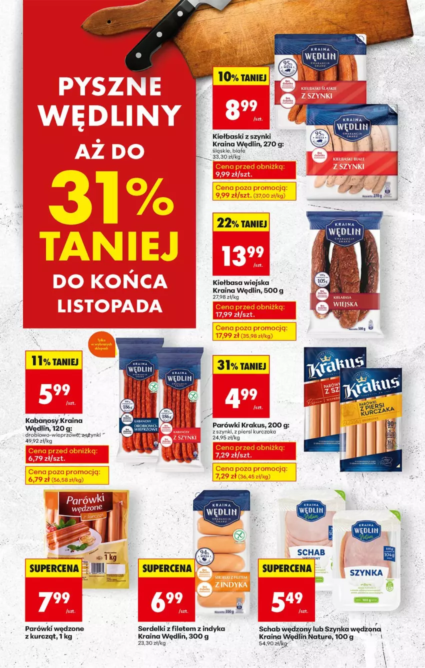 Gazetka promocyjna Biedronka - Od Czwartku - ważna 06.11 do 12.11.2025 - strona 38 - produkty: Fa, Kabanos, Krakus, Kurczak, Parówki, Ser, Serdelki