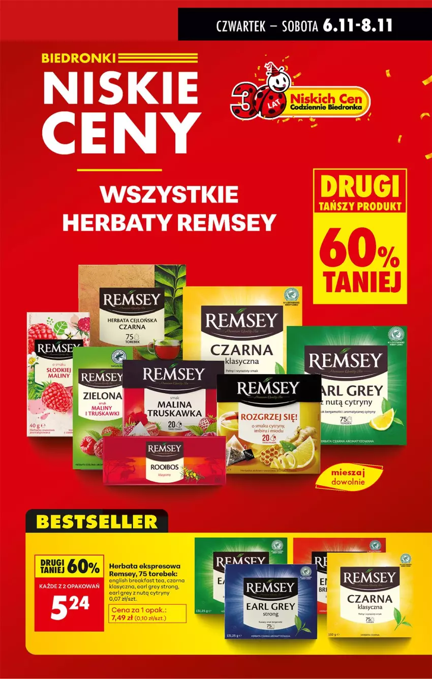 Gazetka promocyjna Biedronka - Od Czwartku - ważna 06.11 do 12.11.2025 - strona 7 - produkty: Cytryny, Earl Grey, Fa, Herbata, Maliny, Truskawki