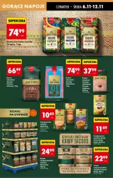 Gazetka promocyjna Biedronka - Od Czwartku - Gazetka - ważna od 12.11 do 12.11.2025 - strona 57 - produkty: Kawa rozpuszczalna, Gin, Papier, Kawa ziarnista, Kawa, Cappuccino, Jacobs, Milka, Fa