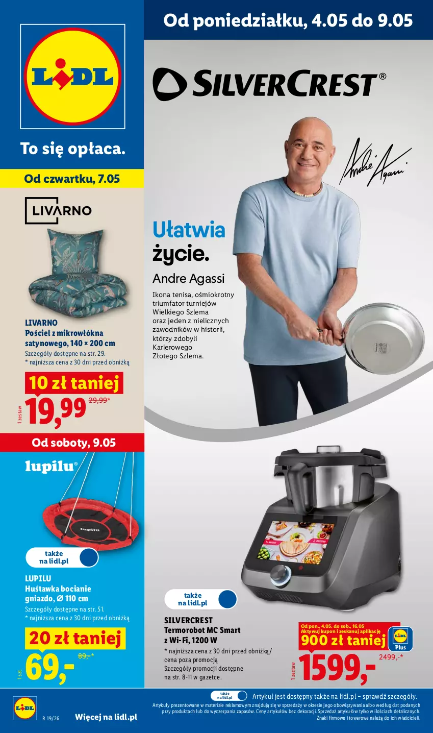 Gazetka promocyjna Lidl - Katalog ważny od 4.05 - ważna 04.05 do 09.05.2026 - strona 1 - produkty: Fa, Huśtawka, Ivar, Pościel, Robot, Silvercrest