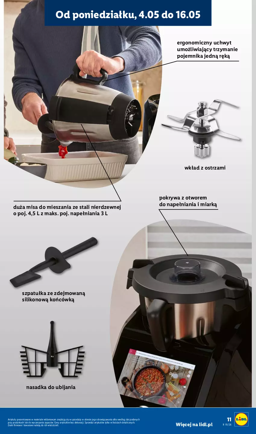 Gazetka promocyjna Lidl - Katalog ważny od 4.05 - ważna 04.05 do 09.05.2026 - strona 11 - produkty: Pojemnik, Pokrywa, Szpatułka