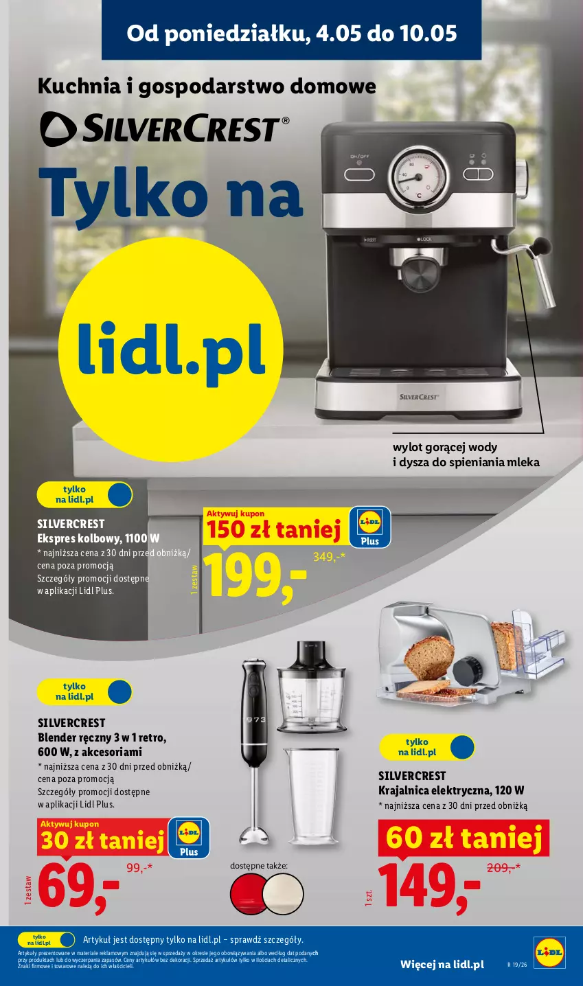 Gazetka promocyjna Lidl - Katalog ważny od 4.05 - ważna 04.05 do 09.05.2026 - strona 7 - produkty: Blender, Blender ręczny, Kuchnia, Silvercrest