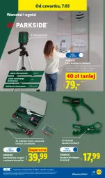 Gazetka promocyjna Lidl - Katalog ważny od 4.05 - Gazetka - ważna od 09.05 do 09.05.2026 - strona 49 - produkty: Parkside, Ser, Noż, Szczypce, Laser krzyżowy, Ogród