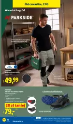Gazetka promocyjna Lidl - Katalog ważny od 4.05 - Gazetka - ważna od 09.05 do 09.05.2026 - strona 52 - produkty: Piec, Parkside, Telefon, Buty, Buty robocze, Spodnie, Ogród