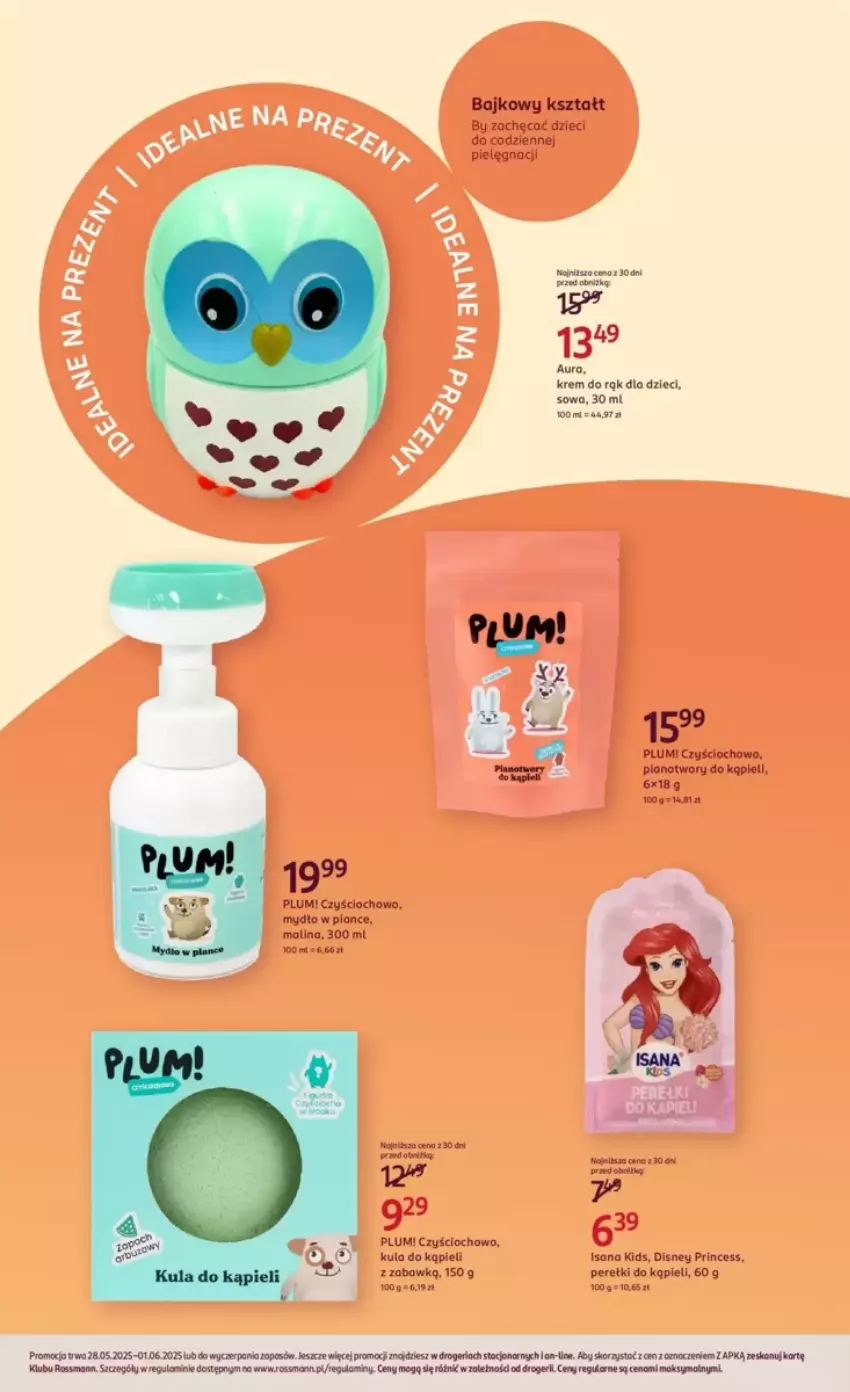 Gazetka promocyjna Rossmann - ważna 28.05 do 01.06.2025 - strona 3 - produkty: Disney, Dzieci, Krem do rąk, Kula do kąpieli, Mydło, Rama