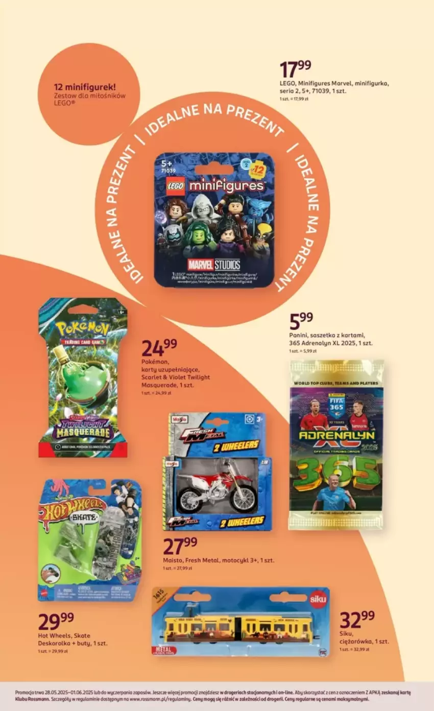 Gazetka promocyjna Rossmann - ważna 28.05 do 01.06.2025 - strona 6 - produkty: Buty, Deskorolka, Fa, Hot Wheels, LEGO, Ser