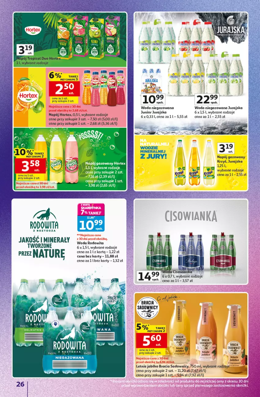 Gazetka promocyjna Auchan - Znane Marki Hipermarket - ważna 23.04 do 30.04.2026 - strona 26 - produkty: Fa, Hortex, Napój, Napój gazowany, Woda, Woda niegazowana