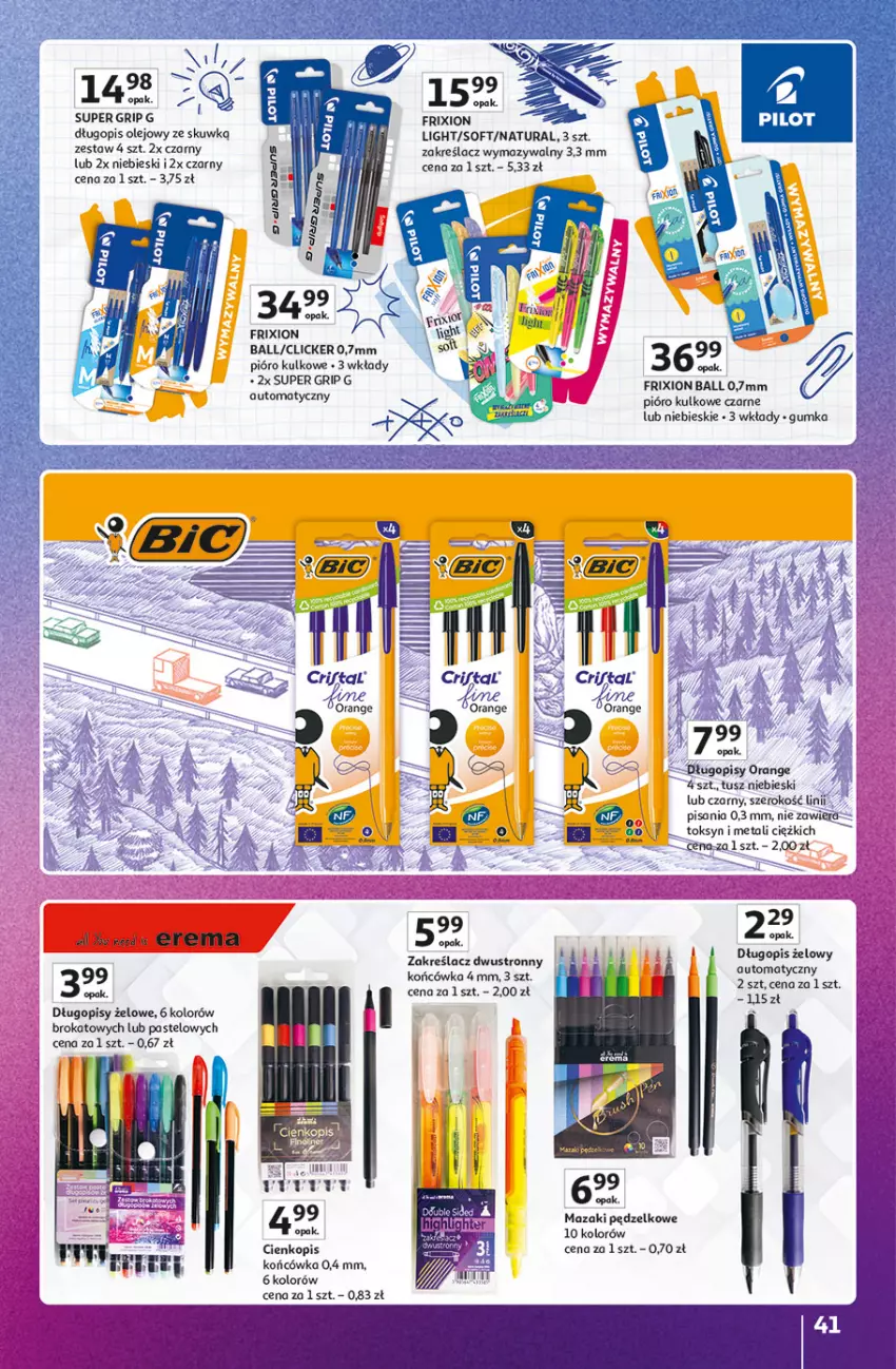 Gazetka promocyjna Auchan - Znane Marki Hipermarket - ważna 23.04 do 30.04.2026 - strona 41 - produkty: Długopis, NBA, Olej, Ser, Tusz