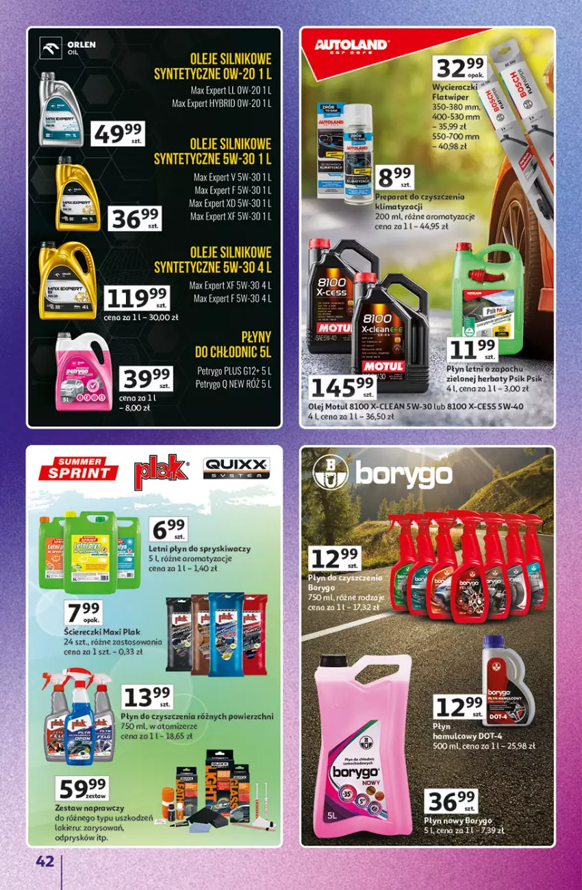 Gazetka promocyjna Auchan - Znane Marki Hipermarket - ważna 23.04 do 30.04.2026 - strona 42 - produkty: Lakier, Olej, Płyn do spryskiwaczy, Preparat do czyszczenia
