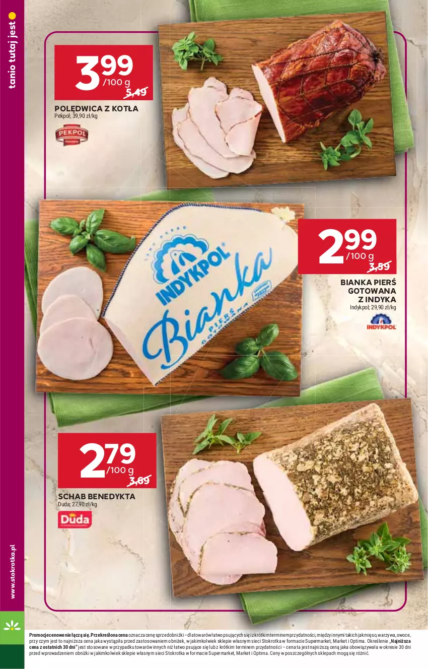 Gazetka promocyjna Stokrotka - Supermarket - ważna 28.05 do 01.06.2026 - strona 20 - produkty: Bianka, Duda, Mięso, Optima, Owoce, Pekpol, Polędwica, Schab Benedykta, Warzywa