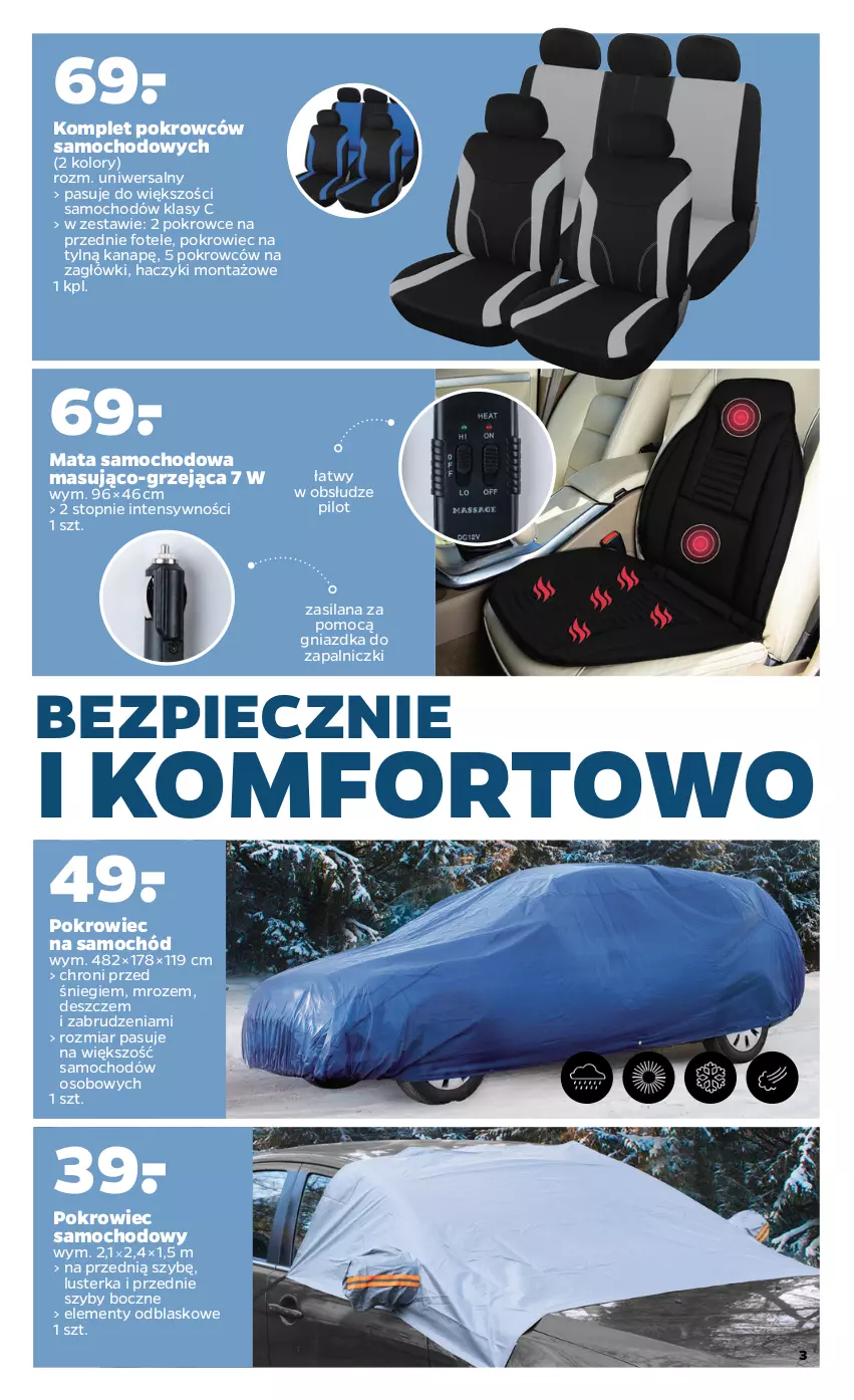 Gazetka promocyjna Netto - Zima - ważna 03.01 do 08.01.2022 - strona 3 - produkty: Fotel, Haczyk, LANA, Mata samochodowa, Piec, Pokrowiec, Pokrowiec na samochód, Samochód, Silan, Top