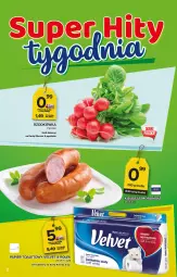 Gazetka promocyjna Topaz - Gazetka - Gazetka - ważna od 26.05 do 26.05.2021 - strona 2 - produkty: Papier, Papier toaletowy, Velvet, Kiełbasa, Rzodkiewka