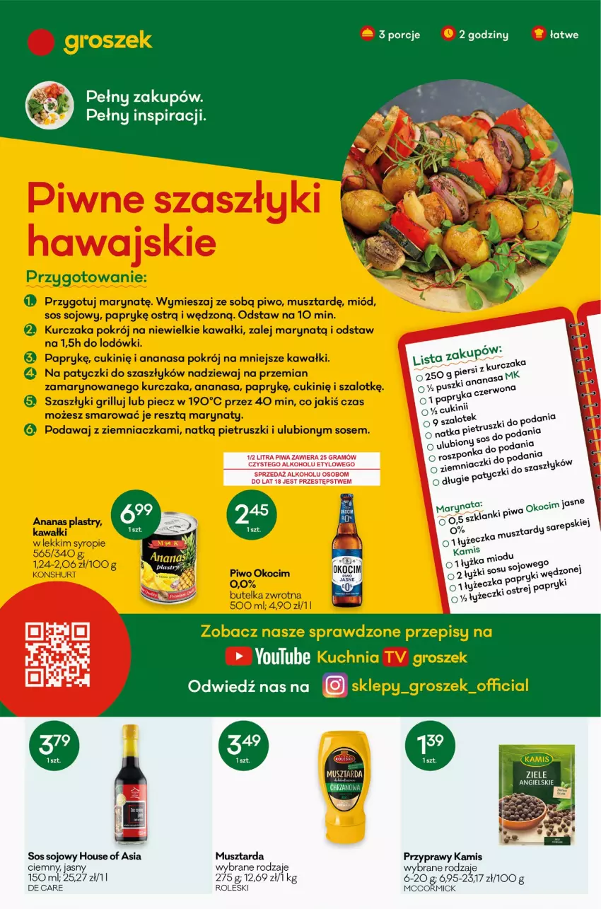 Gazetka promocyjna Groszek - ważna 04.08 do 16.08.2022 - strona 2 - produkty: Gra, House of Asia, Kamis, Mus, Musztarda, Piwa, Por, Przyprawy, Sos, Sos sojowy