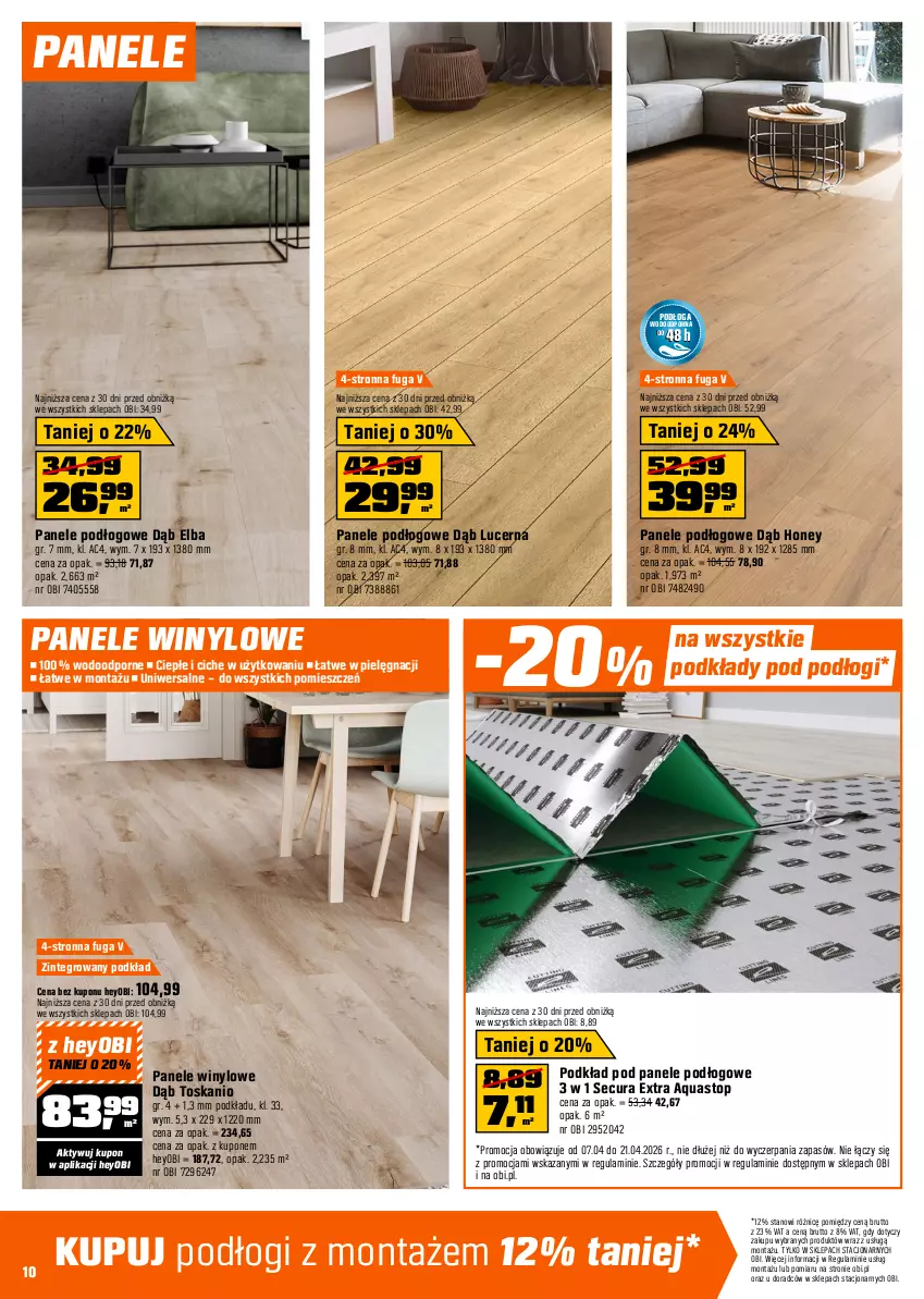 Gazetka promocyjna Obi - Gazetka OBI - ważna 07.04 do 21.04.2026 - strona 10 - produkty: Gres, Podkład, Por, Top