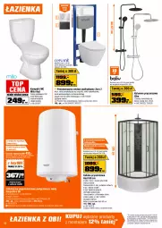 Gazetka promocyjna Obi - Gazetka OBI - Gazetka - ważna od 21.04 do 21.04.2026 - strona 12 - produkty: Piec, Kabina prysznicowa, Kompakt WC, Bateria umywalkowa, Bateria prysznicowa, Słuchawka prysznicowa, Top, Sok, Ser, Słupek, Termos, Kosz, Deska wolnoopadająca, Meble łazienkowe, Uchwyty, Tran, LANA, Szafka, Bateria wannowa, Półka, Syfon, Bateria, Brodzik, Meble, Miska, Lakier, Fa