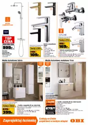 Gazetka promocyjna Obi - Gazetka OBI - Gazetka - ważna od 21.04 do 21.04.2026 - strona 13 - produkty: Piec, Kabina prysznicowa, Kompakt WC, Bateria umywalkowa, Bateria prysznicowa, Słuchawka prysznicowa, Top, Sok, Ser, Słupek, Termos, Kosz, Deska wolnoopadająca, Meble łazienkowe, Uchwyty, Tran, LANA, Szafka, Bateria wannowa, Półka, Syfon, Bateria, Brodzik, Meble, Miska, Lakier, Fa