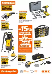 Gazetka promocyjna Obi - Gazetka OBI - Gazetka - ważna od 21.04 do 21.04.2026 - strona 7 - produkty: Zestaw wkrętaków, Top, Telefon, Walizka, Szlifierka kątowa, Kosz, Warka, Tarka, Wkręt, Wkrętarka, Szlifierka, Nawóz, Kosiarka, Dywan, Myjka ciśnieniowa, Akumulator, Fa