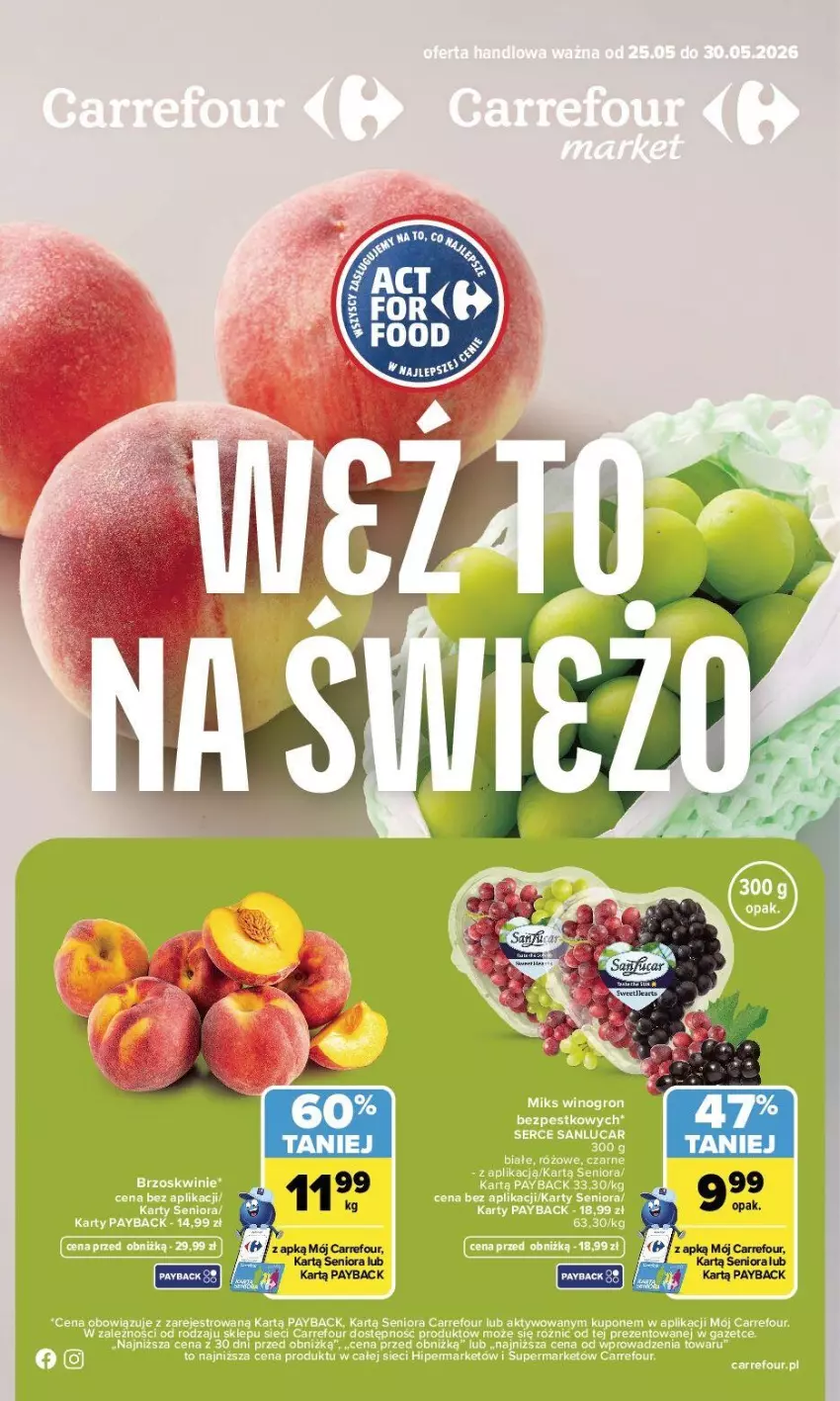 Gazetka promocyjna Carrefour - Gazetka Weź to na świeżo - ważna 25.05 do 30.05.2026 - strona 1