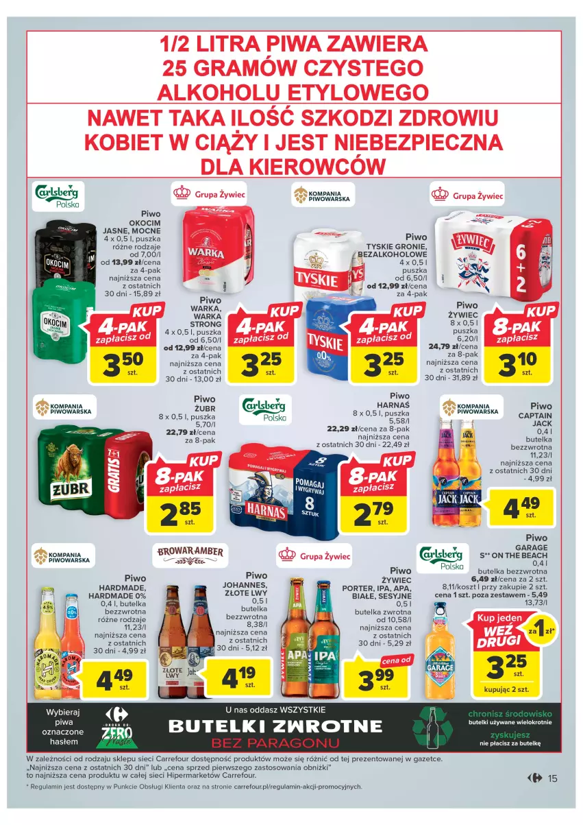 Gazetka promocyjna Carrefour - Gazetka Carrefour - ważna 21.02 do 04.03.2023 - strona 17 - produkty: Gra, Harnaś, Koc, Kosz, Okocim, Piec, Piwa, Piwo, Por, Tyskie, Warka