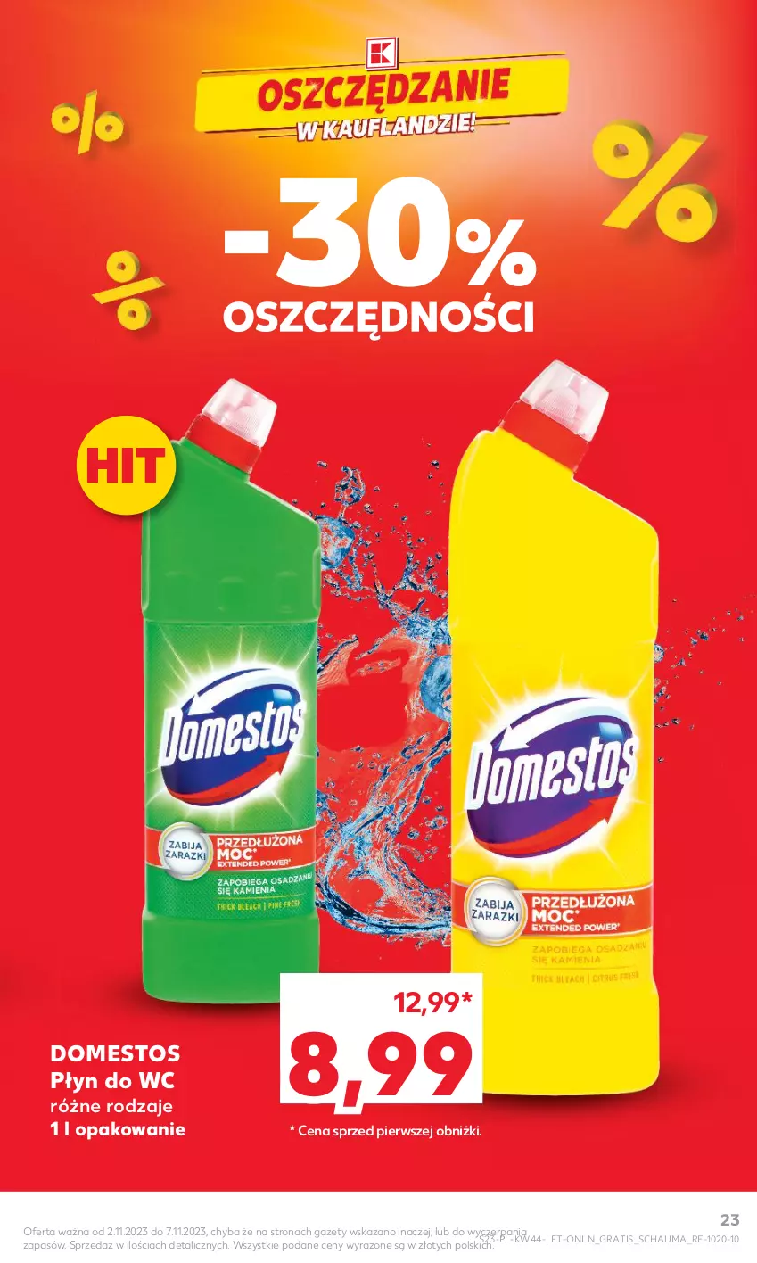 Gazetka promocyjna Kaufland - Gazetka tygodnia - ważna 02.11 do 07.11.2023 - strona 23 - produkty: Domestos, Gra, Płyn do wc, Schauma