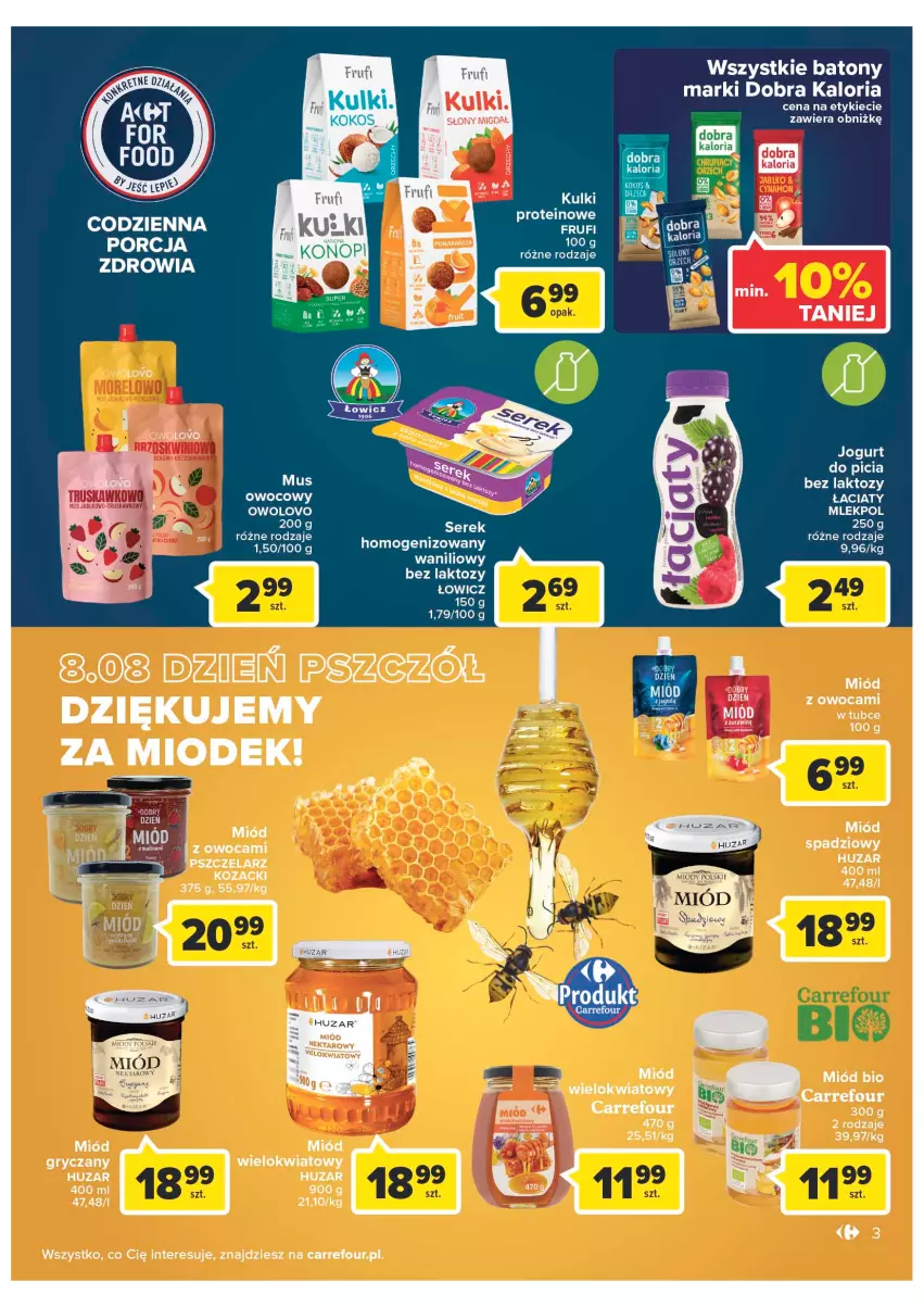 Gazetka promocyjna Carrefour - Gazetka Szalona 5 Carrefour Suwałki - ważna 02.08 do 13.08.2022 - strona 3 - produkty: Baton, Fa, Gry, Miód, Mus