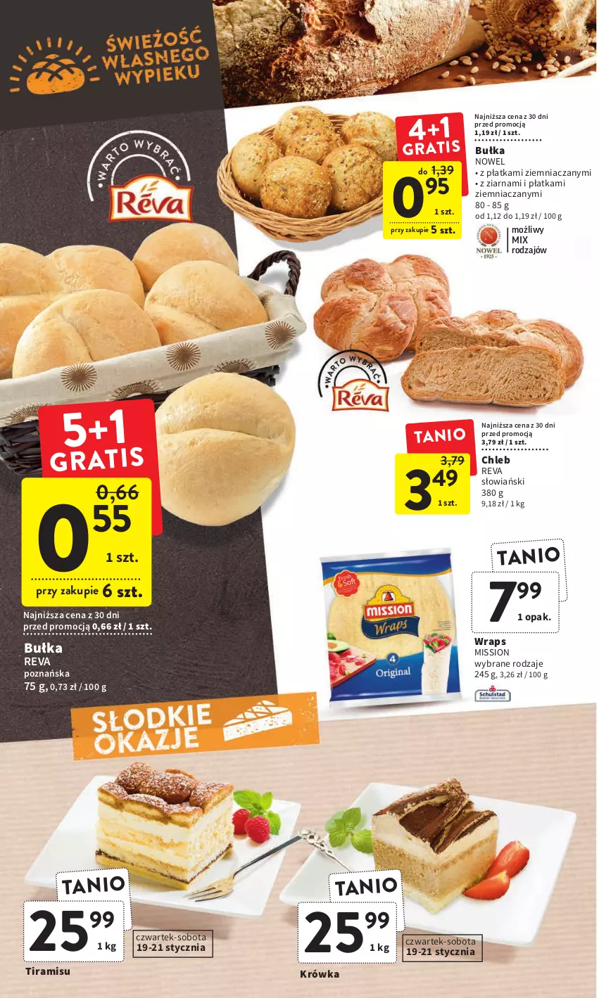 Gazetka promocyjna Intermarche - Gazetka Intermarche - ważna 19.01 do 25.01.2023 - strona 18 - produkty: Bułka, Chleb