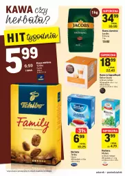 Gazetka promocyjna Intermarche - Gazetka promocyjna - Gazetka - ważna od 10.01 do 10.01.2022 - strona 20 - produkty: Tchibo, Kawa ziarnista, Kawa mielona, Kawa, Jacobs Krönung, Tetley, Dolce Gusto, Jacobs, Herbata, Fa